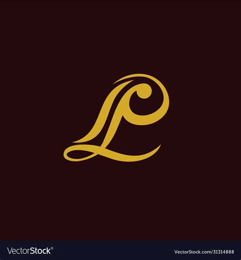 lp logo royalty  vector image vectorstock