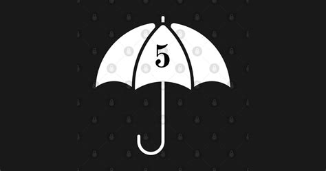 number   umbrella academy inverted umbrella academy sticker teepublic