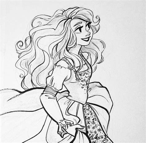 princess drawings sketches character art