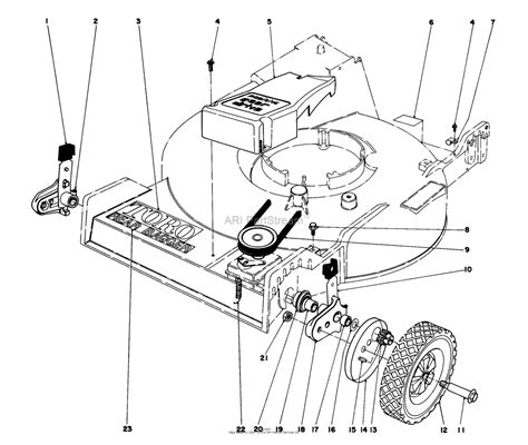toro  lawnmower  sn   parts diagram