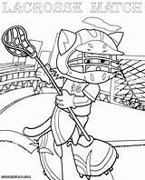 Lacrosse Coloring Pages Colorings sketch template