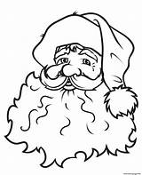 Santa Claus Face Coloring Sketch Pages Printable Sketches Christmas Drawing Color Large Print Paintingvalley Popular Kids sketch template