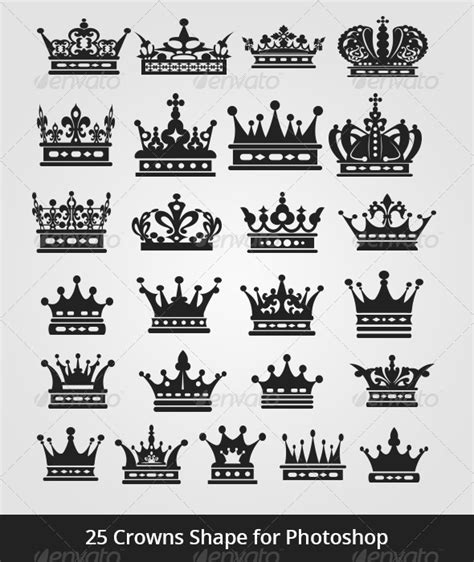 royal crown shapes photoshop shapes small tattoos shapes
