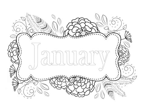 printable january coloring pages printable templates
