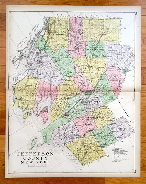Antique Jefferson County New York 1911 New Century Atlas Map Etsy