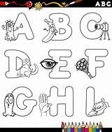 Alfabeto Animados Malvorlagen Kleurende Alfabet Letters Buchstaben Kolorowanki sketch template