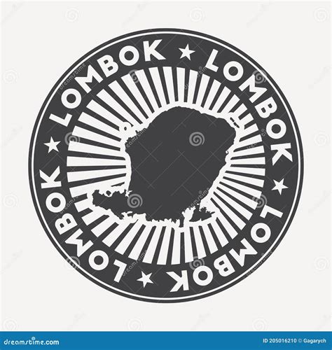lombok  logo vector illustration cartoondealercom