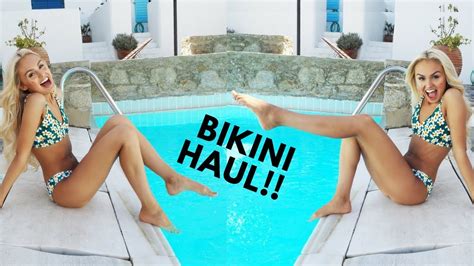 Bikini Haul Try On Cupshe Swimwear Youtube