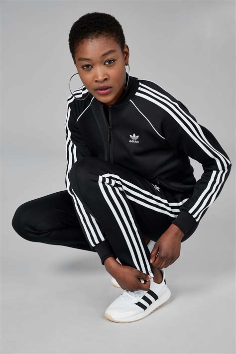 womens adidas originals superstar track pant black adidas tracksuit