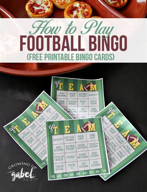 printable  printable football bingo cards