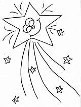 Star Coloring Pages Shooting Christmas Colouring Twinkle Bethlehem Little Stars Sheets Drawing Color Printable Clipart Kids Emotions Board Library Visit sketch template