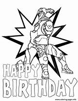 Birthday Coloring Pages Ironman Star Printable Color Info sketch template