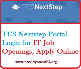 tcs nextstep portal login link  wwwnextsteptcscom app  jobs