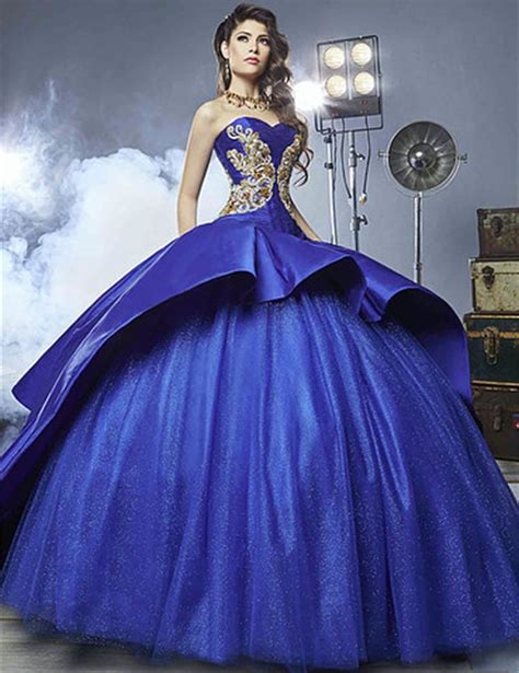 Buy Royal Blue Quinceanera Dresses 2017 Sweetheart