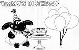Timmy Time Coloring Pages Shaun Sheep Kids Birthday Colouring sketch template