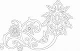 3axis Dxf  Floral sketch template