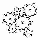 Cogs Gears Drawing Paintingvalley sketch template