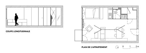 Optimisation D Un Appartement Freaks Architectes Genève Plan Et Coupe
