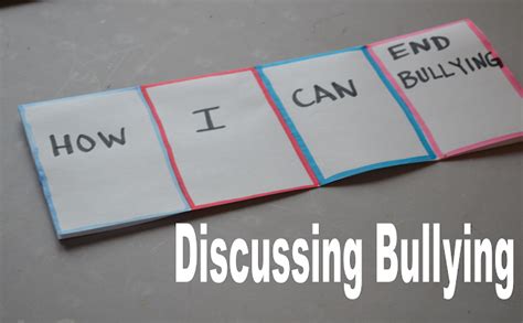 literacy math ideas anti bullying interactive journal handout