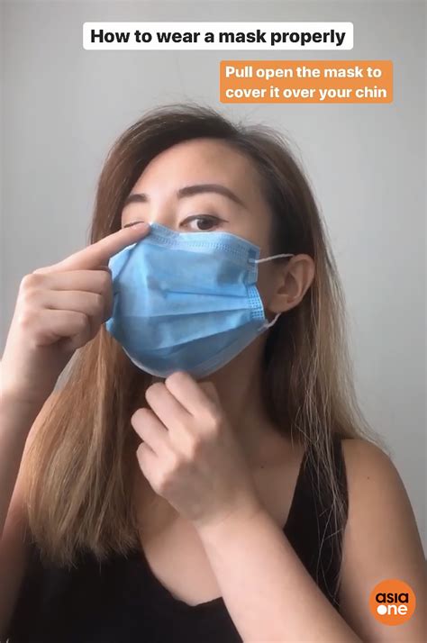 wear  disposable face mask       fit