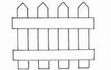 Fence Picket Planters Bulletin Paper Fences sketch template