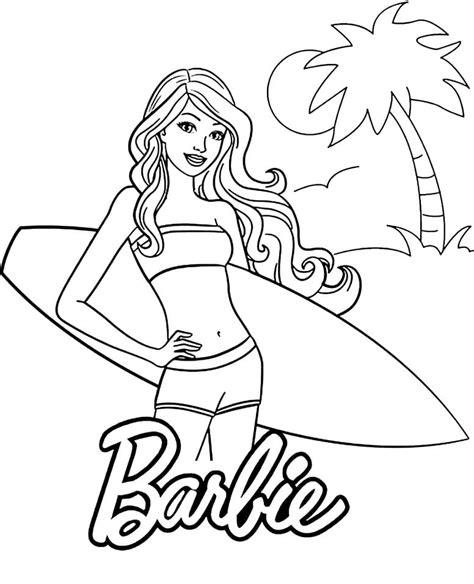 barbie coloring pages printables