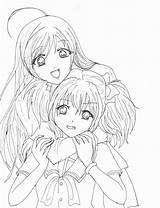 Coloring Vampire Rosario Pages Anime Lineart Deviantart Girl Printable Manga Choose Board Popular sketch template