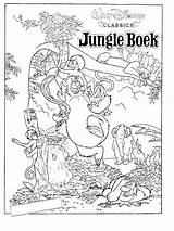 Boek Dschungelbuch Kleurplaten Junglebook Malvorlage Kleurplaatjes Stemmen sketch template