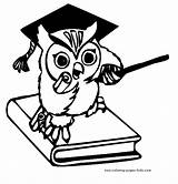 Coruja Pedagogia Coloring Tudodesenhos Teacher Owls Pequena sketch template