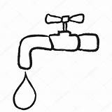 Faucet Water Drawing Dripping Clipartmag sketch template