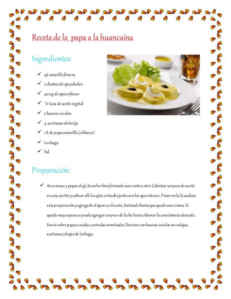 Receta De La Papa A La Huancaína