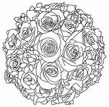Bouquet Coloring Wedding Flower Pages Flowers Drawing Line Printable Drawings Draw Bouque Getdrawings Unique Getcolorings Bouquets sketch template
