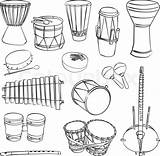 Instruments Drawing African Musical Instrument Draw Music Traditional Culture Choose Board sketch template