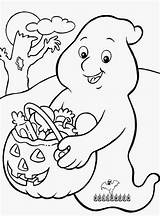 Coloring Halloween Ghost Pages Kids Getdrawings Getcolorings sketch template