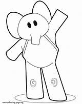 Pocoyo Coloring Elly Pages Printable Desenho Colouring Do Para Colorear Ellie Colour Da Dibujos Dibujo Library Clipart Popular Elephants Elephant sketch template