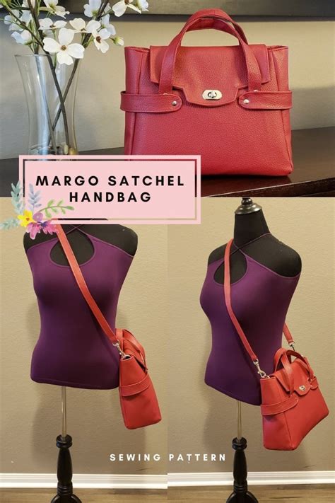 margo satchel handbag sewing pattern sew modern bags