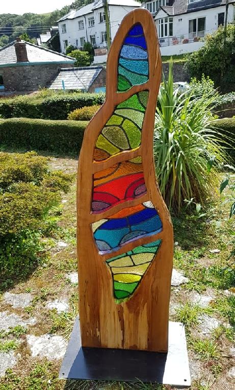 Pinnaculum Stained Glass And Wood Sculpture Stained Glass Art Glass