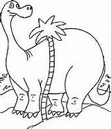 Diplodocus Cartoon Dinosaur Pages Coloring sketch template