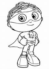 Super Why Coloring Pages Presto Princess Printable Getdrawings Colouring sketch template