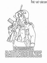 Battlegrounds Print Playerunknown Playerunknowns sketch template