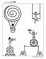 Circus Coloring Sheets Printable Pages Cirque Coloriage Joel Made Printables Dessin Theme Kids Le Madebyjoel Act Normal Colorier City Different sketch template