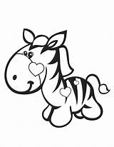 Zebra Coloring Pages Kids Cartoon Printable sketch template