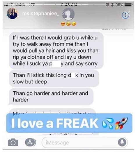 ms stephaniee shares explicit text messages from allegedly from