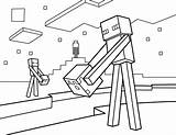Minecraft Coloring Pages Color Print Kids Steve sketch template