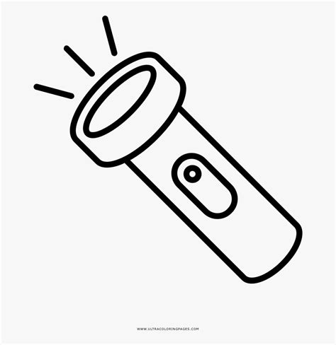 flashlight coloring page  art  transparent clipart clipartkey