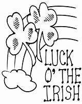 Coloring Clover Leaf Irish Pages Four Luck Adults Drawing Color Printable Getdrawings Getcolorings Netart Leprechaun Print sketch template