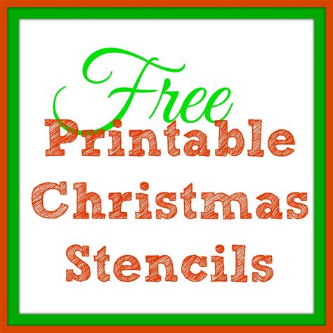 printable christmas tree stencils