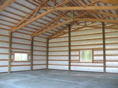 interior   post frame garageshop  stanwood wa built  spane buildings  mount vernon