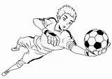 Goalkeeper Portiere Gardien Palla Portero Prende Catches Attrape Boule Illustrazione sketch template