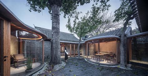 billowing glass rooms enlarge  traditional beijing courtyard house designs ideas  dornob